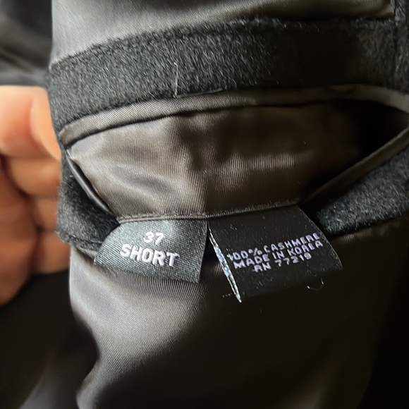 100% Italian Cashmere Blazer VEUC -Black 40S as measured listed as 37S - Picture 10 of 13